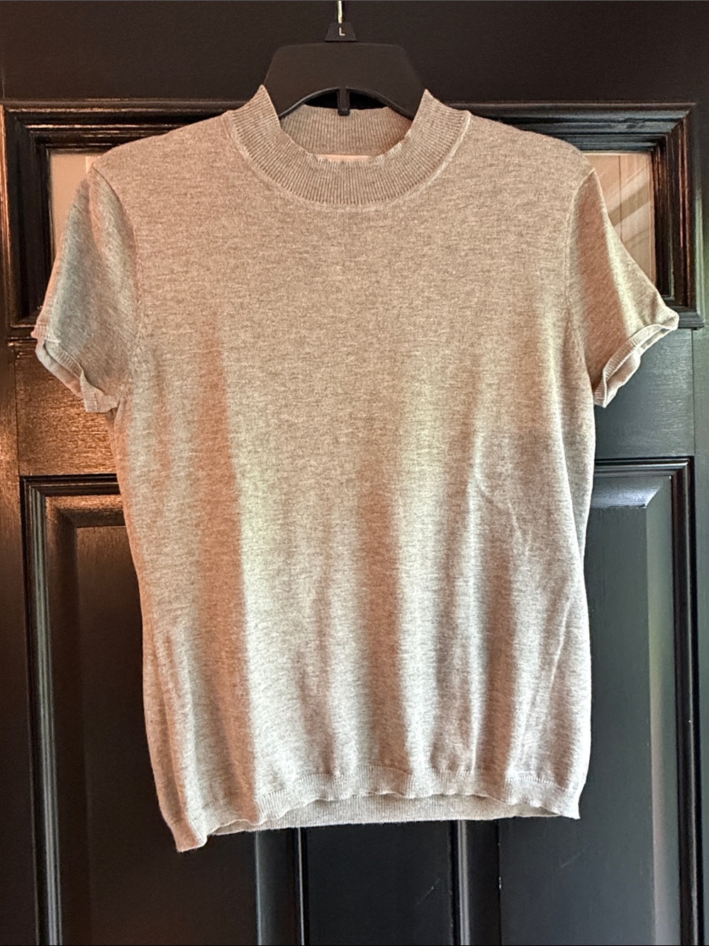Philosophy light grey Short-Sleeve Knit sweater